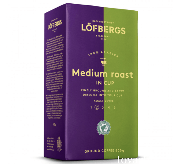Кофе Lofbergs №2 Medium молотый 500 гр